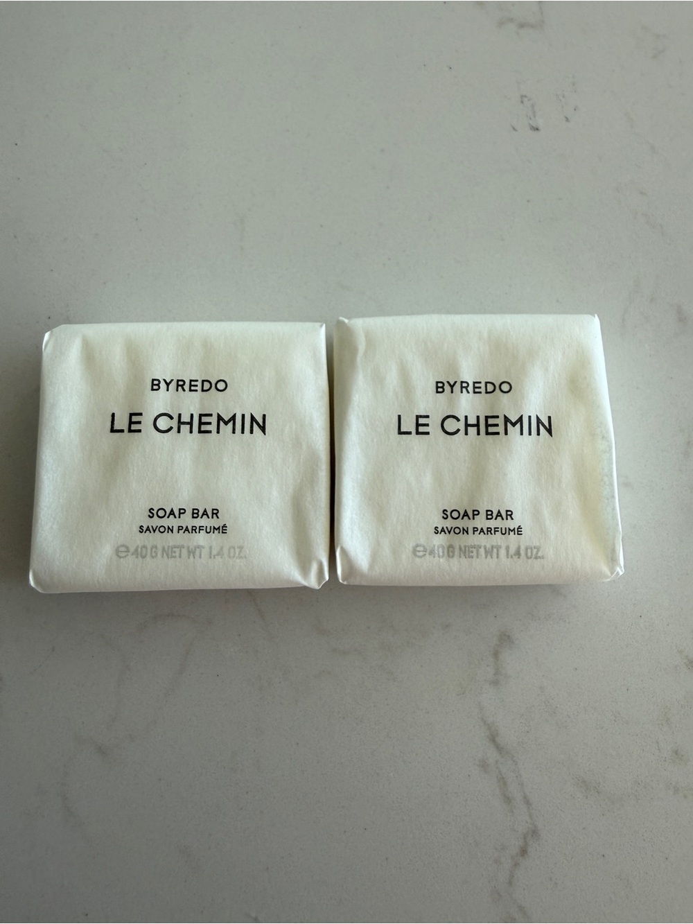 Byredo Wrapped Le Chemin Soap Bars - White (set of 2)